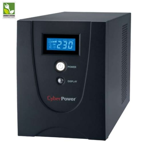 ИБП CyberPower Back-UPS VALUE1200EILCD, Line-Interactive, 1200VA / 720W, Tower, Schuko, LCD, Serial+USB