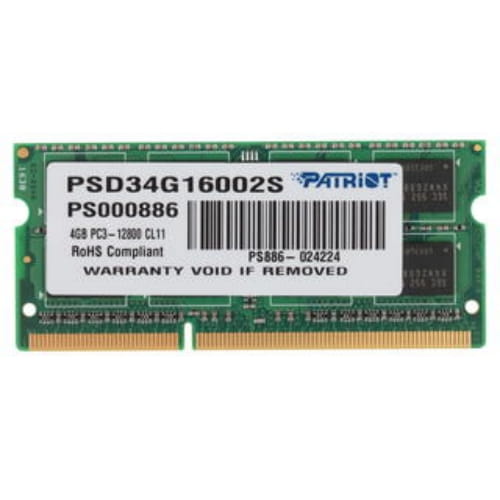 Оперативная память SODIMM Patriot Signature [PSD34G16002S] 4 ГБ